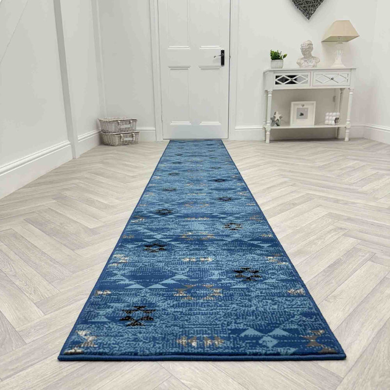 Runner Geometric Area Rug, Runner 60 x 150 cm
