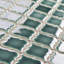Carreau de mosaïque en porcelaine à motif mosaïque arabesque de 3 3/8 po x 12 3/8 po Hudson Tangier-632023054