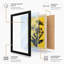 Triple Bloom Silhouette Botanical - Framed Print-1435699623-1435699640