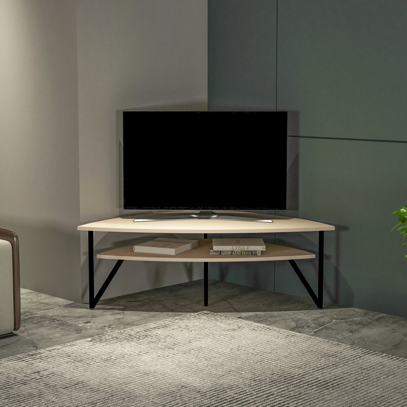 Addley Corner TV Stand for TVs up to 55", Beige