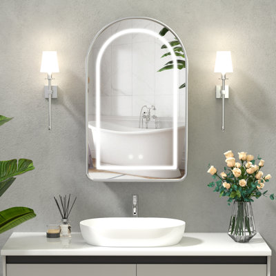 Chazael 19.7'' W 31.5'' H Framed Medicine Cabinet Mirror 3 Fixed