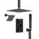 Pressure Balancing Shower Faucet 12" High-Pressure Dual Showerheads with LCD Display