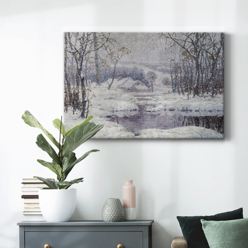 Paysage rétro -DCCLxxxix, H 41 po x l 61 po x P 1,5 po, Toile tendue