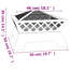 Nikomedes Fire Pit with Poker 50 cm XXL Steel