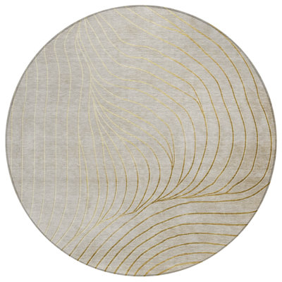 Machine Washable Indoor/Outdoor Xhevrie Beige Rug