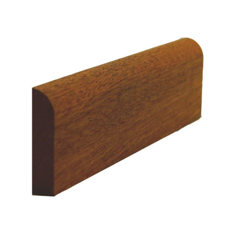 Pied de plinthe de 3/4 po de hauteur x 7/16 po de style Ogea. Sans finition, Acajou Sapele