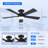 46" Low Profile Ceiling Fan Light With Remote/app Control-266126128