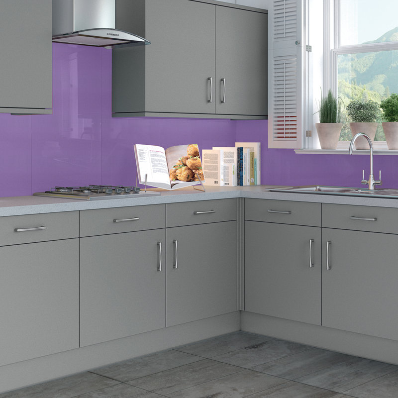 48" x 96" Tin Backsplash in Purple
