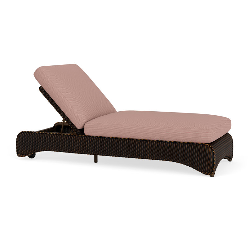 Loom Outdoor Chaise Lounge, Mink, Fife Sahara