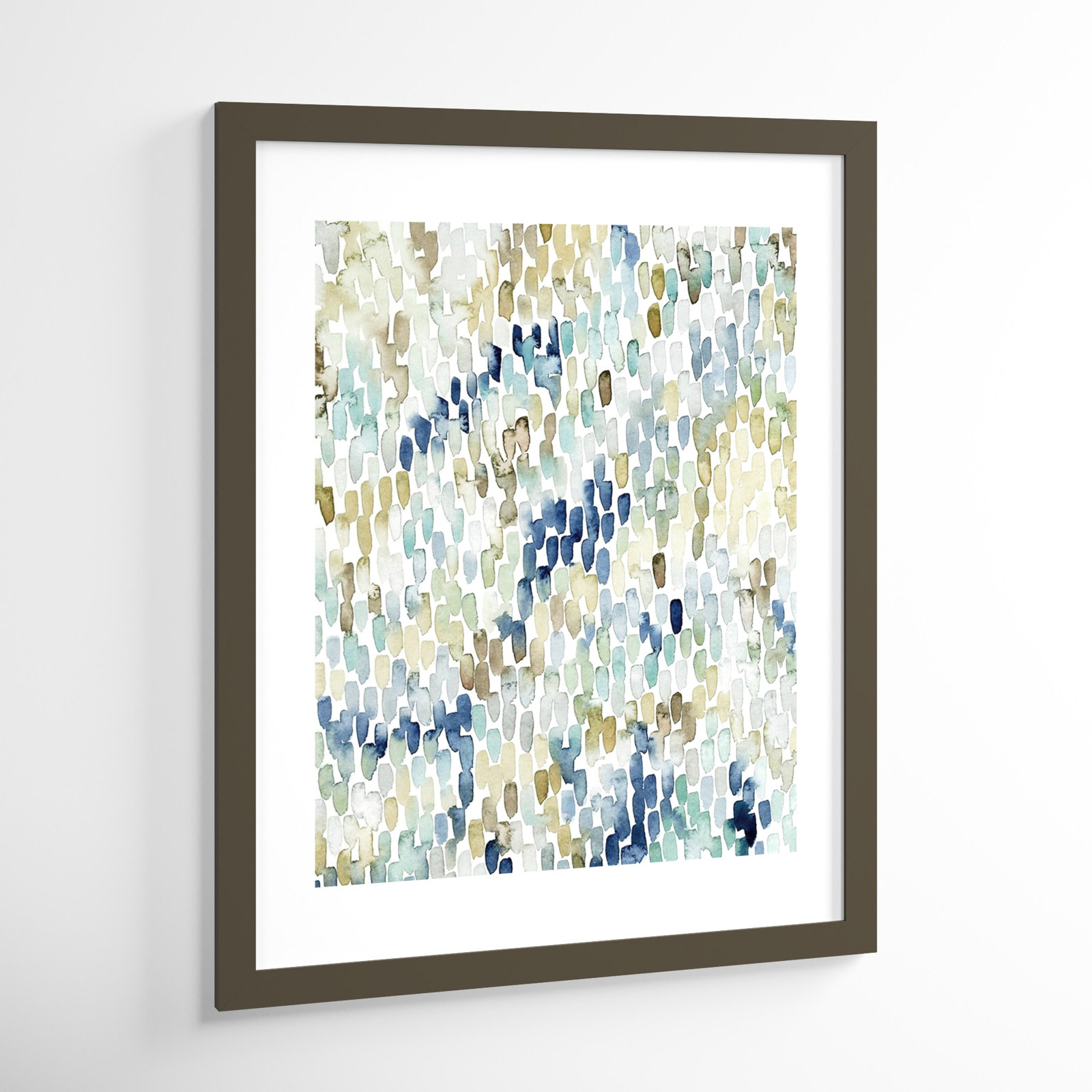 River Wavelets I by Grace Popp, 41" H x 33" W, Gray Framed Paper