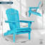 Ensemble de 2 chaises de patio, chaise Adirondack pliante en bois pour le jardin