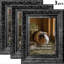Cadre photo 3 pièces 8 "x 10" noir élégant pour le salon-282967600-282967606-282967607