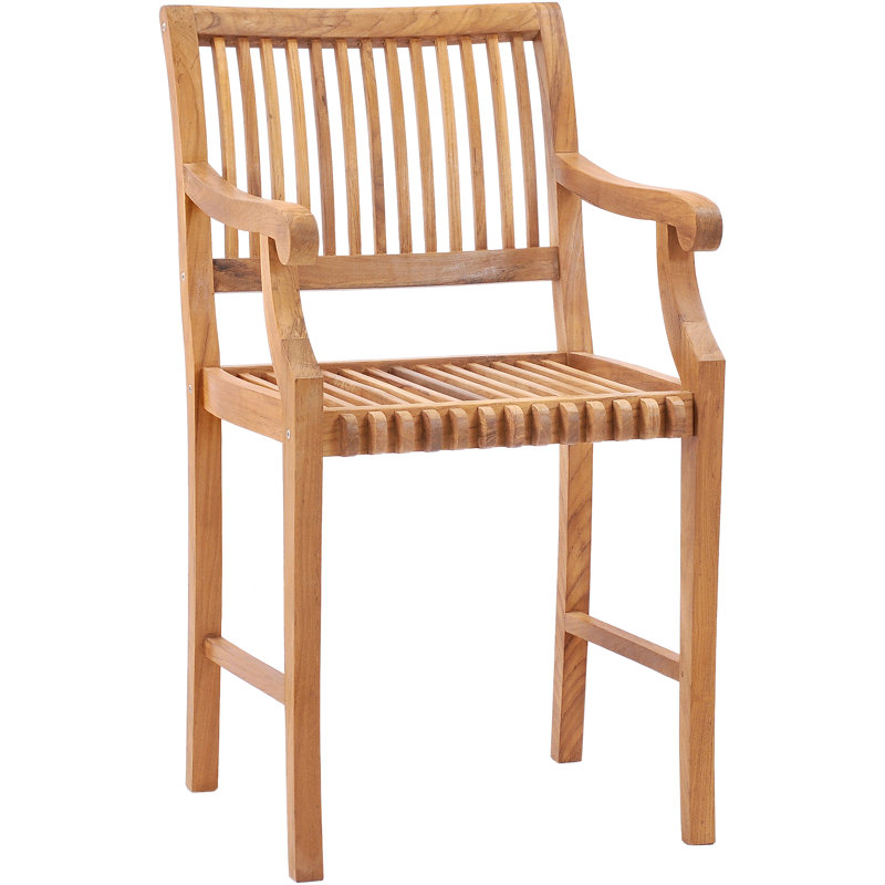Castle Outdoor Teak Bar Stool
