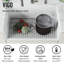 Silicone Grid VIGO Matte Stone 32" L x 15" W Bottom Sink Grid for 36 in. Single Bowl Kitchen Sink-55640952