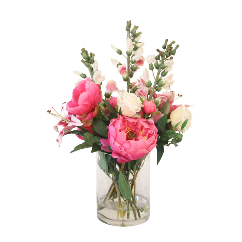 Pink and White Mix with Pink Peonies