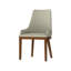 Ensemble de deux chaises Parsons en bois massif naturel et noyer-740002132