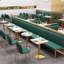 Banc rembourré en similicuir Light Luxury