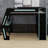 Smart RGB LED Loft Bed with Desk, USB Ports, 6 Cubbies, 6 Drawers-1327944111