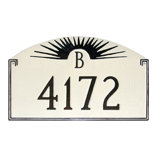 Sunfire Monogram 2-Line Lawn Address Sign