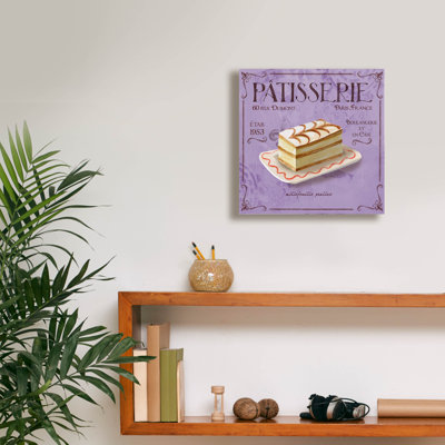 Epic Graffiti 'Patisserie 8'  by Fiona Stokes-Gilbert Canvas Wall Art, 12" x 12"