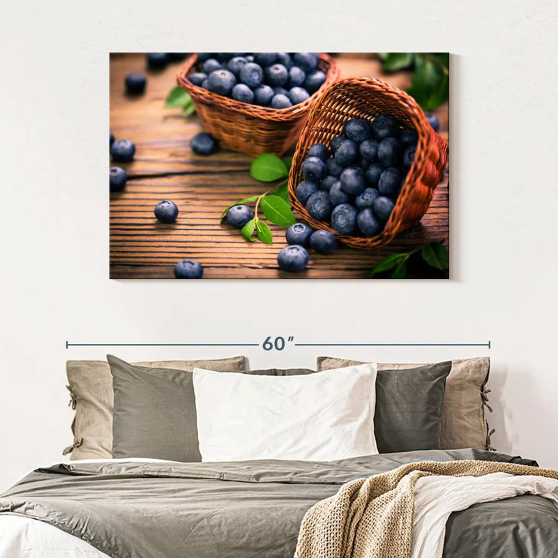 Yarlin Blueberries, 32" H x 48" W