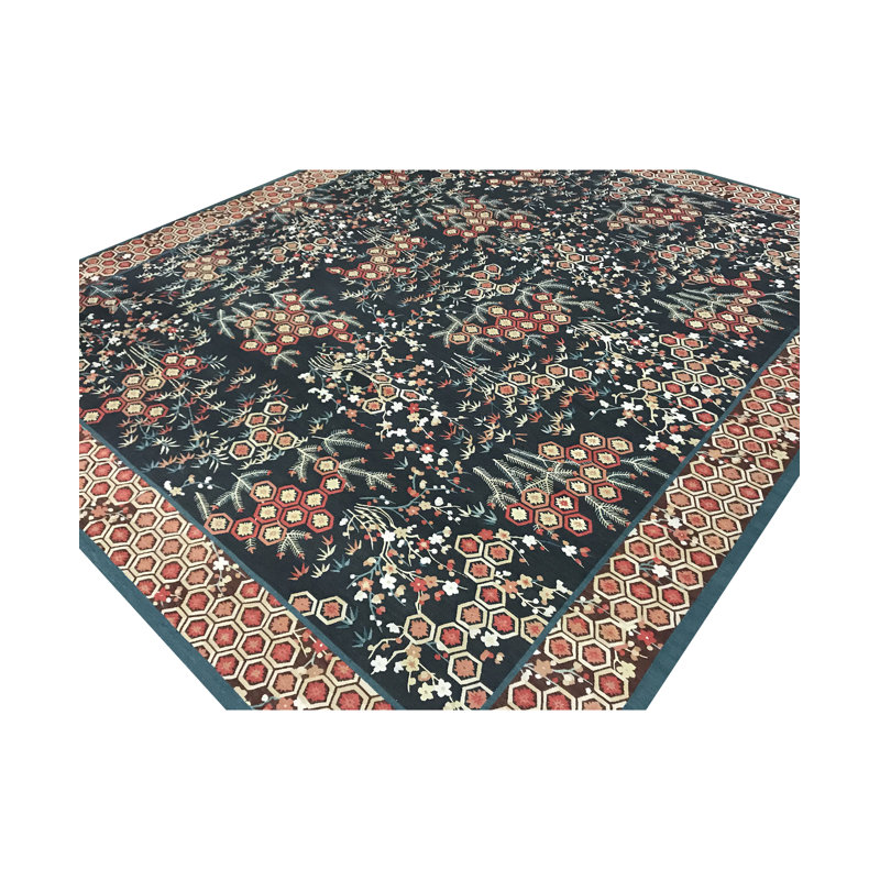 Hand-Knotted High-Quality Charcoal Area Rug