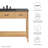 Modway Zaire 48'' Single Bathroom Vanity with Ceramic Top-94387528-94387527