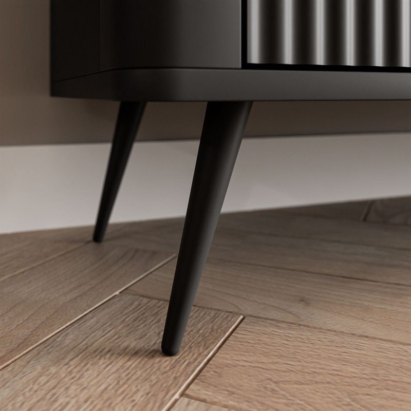 163cm Sideboard, Black