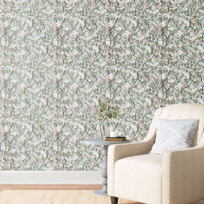 Chamlee Peel & Stick Floral Roll