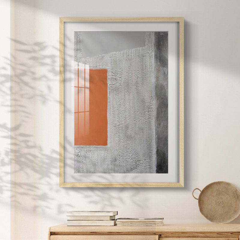 Quadratic Layout II - Impression encadrée, Natural, H 28,5 po x l 20,5 po