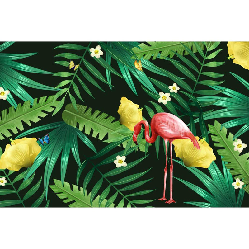 Tropical Leaf Peel & Stick Floral Border, 100" L x 144" W