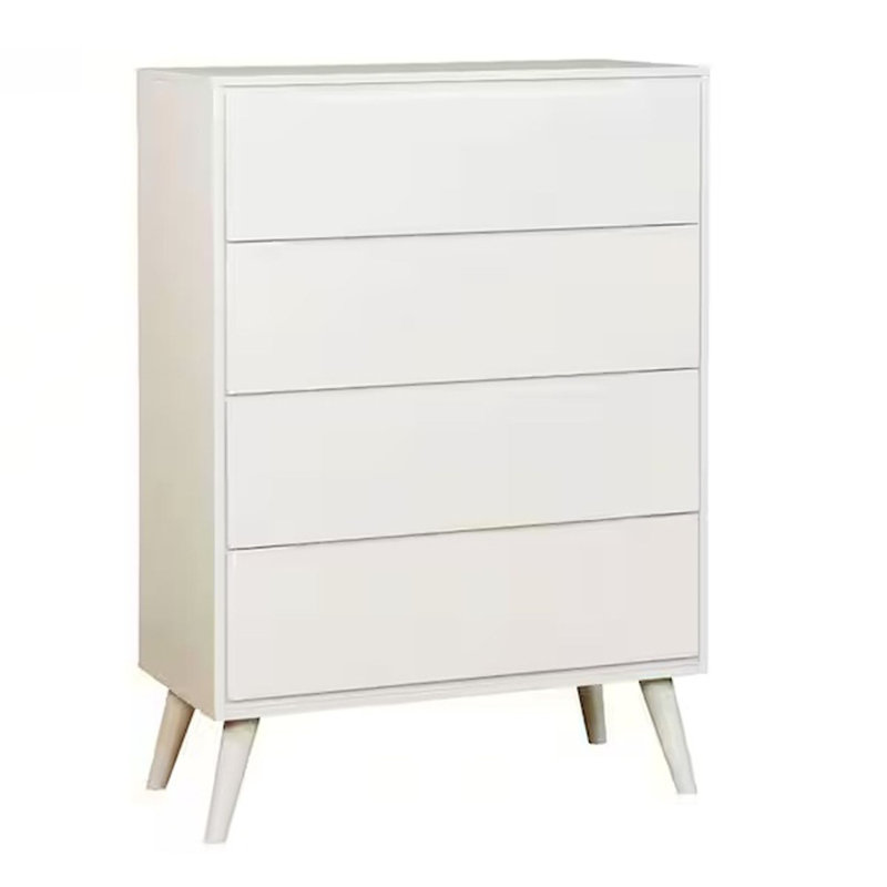 Commode moderne moderne Mid-Century, Blanc