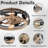19.7”Ceiling Fan with Light, Lighting Kit Not Included-93632496