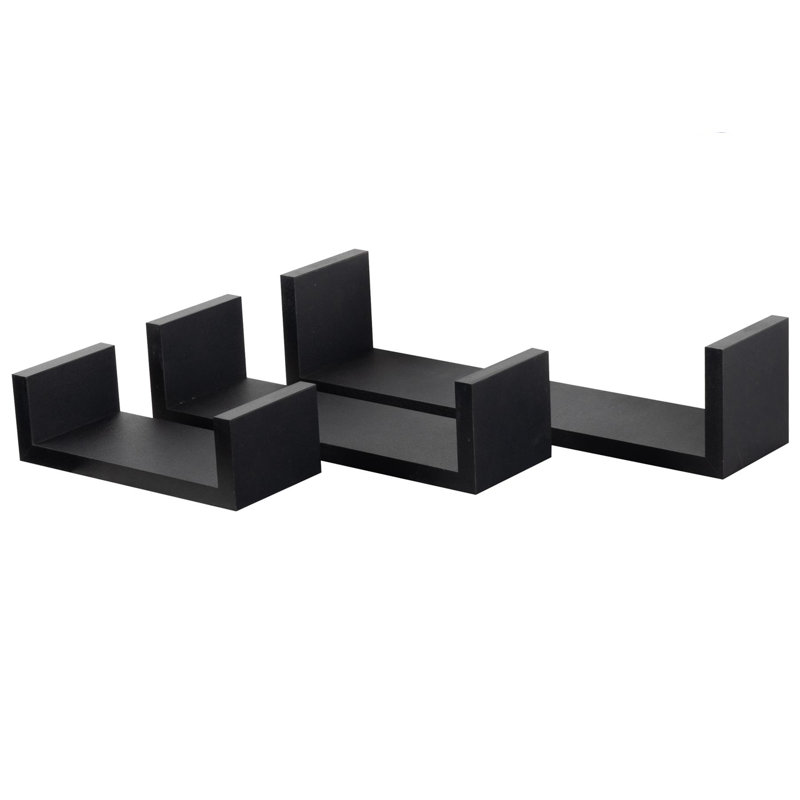 3 Piece Solid Wood Floating Shelf