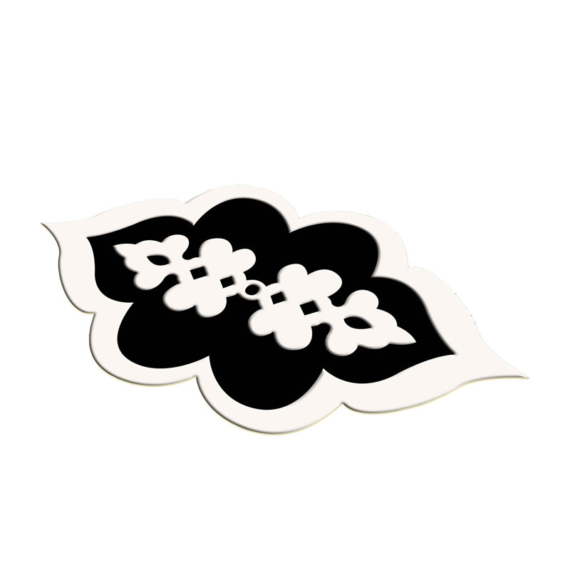 Tapis noir / blanc en polyester tissé à la machine Novelty Eldredge, Nouveauté 3 pi 11 po x 5 pi 11 po