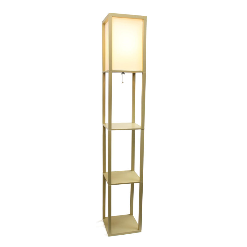 Lampe sur pied 63 po Raffles, Brun clair