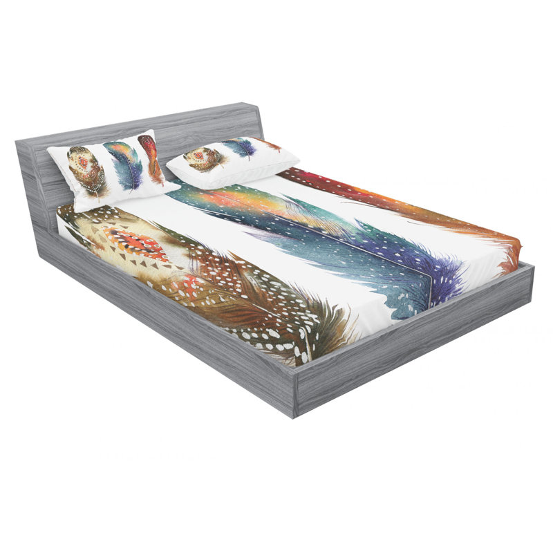 Microfiber Sheet Set, Queen Sheet Set with Fitted Sheet