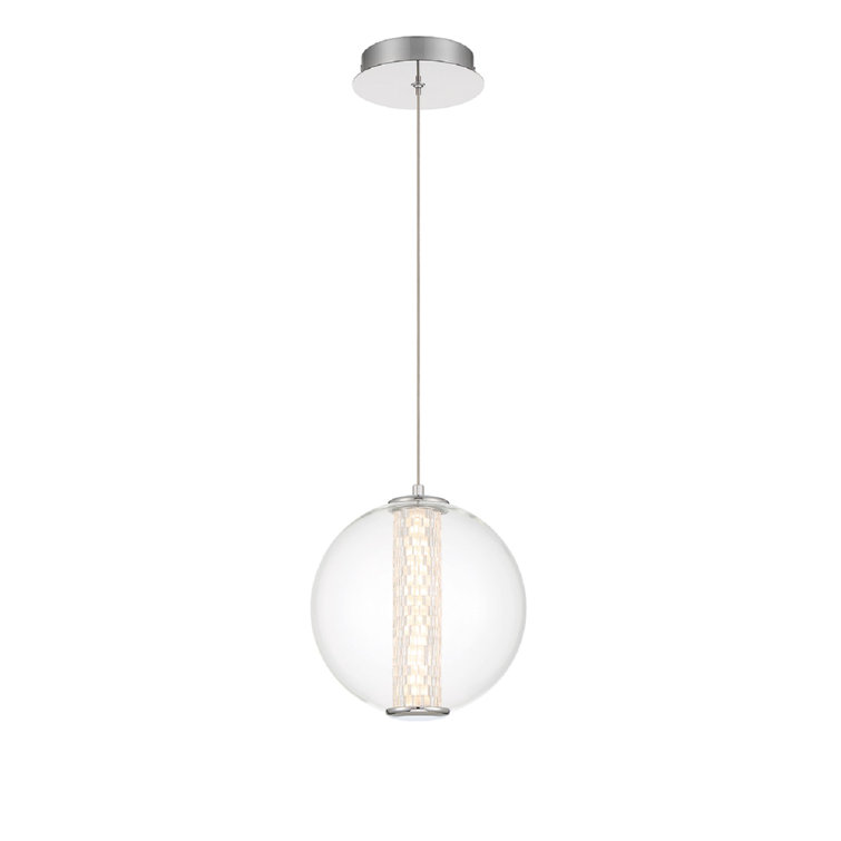 Atomo 1 Light Pendant in Chrome