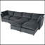 Canapé modulaire rembourré 6 pièces Elaris-106295916