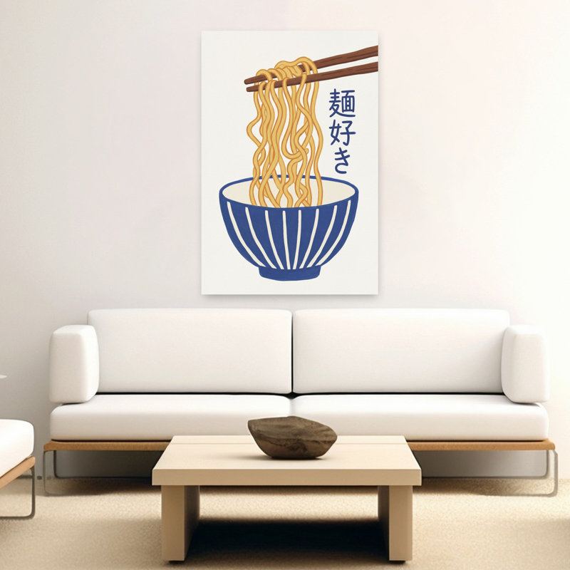 Art mural contemporain Delici Ramen Bowl, 60" H x 40" W