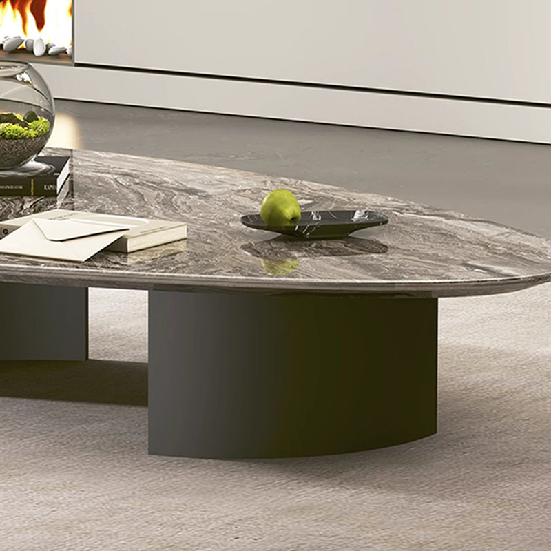 Orren Ellis Modern Stone and Glass Coffee Table Set - Wayfair Canada