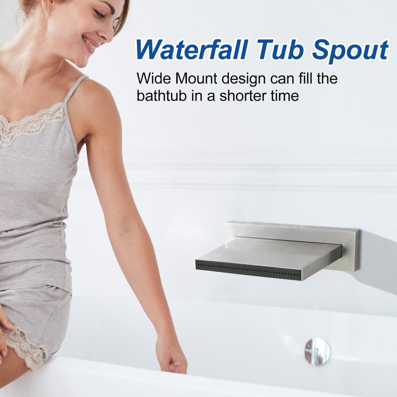 Tub Filler, Brushed Nickel