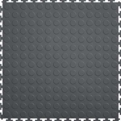 Carrelage de plancher de garage 21 po x 21 po de protection en pièces gris
