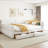 Upholstered Platform Bed With USB And 2 Drawers-1575866162