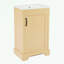 Meuble-lavabo de salle de bain avec lavabo avec porte à fermeture douce, support de rangement et tablette réglable
