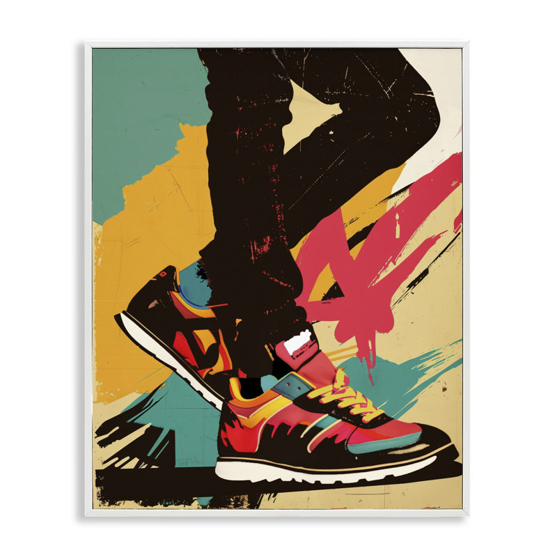 Walkin 'In The USA, estampe numérique, design par Annabelle Hall, H 30 po x l 24 po