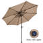 274.32cm Lighted Tilt Market Parasol-512582397