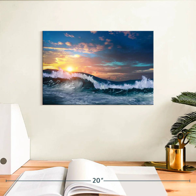 Alvord Splashing Sea Waves, 8" H x 12" W