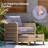 5-Piece Wicker Patio Conversation Set Outdoor Seating Group with Ottoman-358851209-319661686