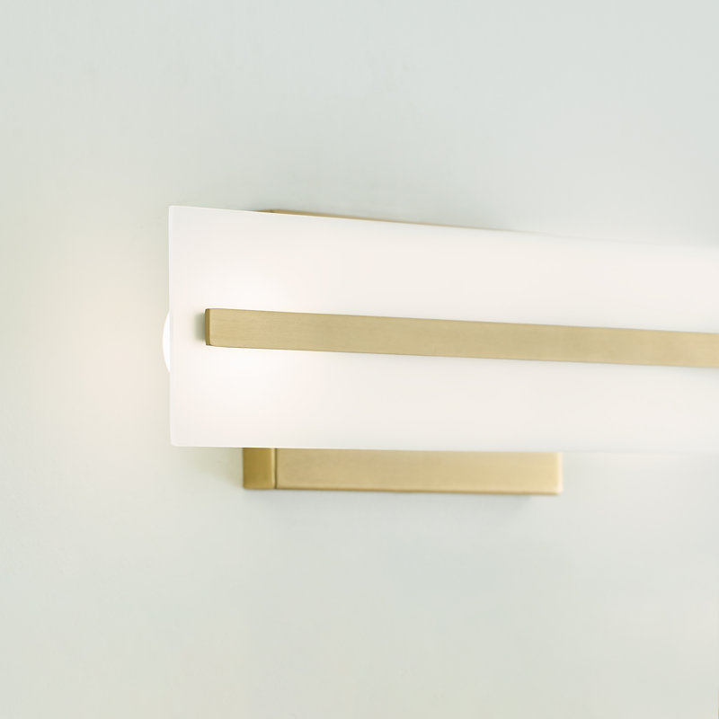 2 - Light Vanity Light, Satin Brass